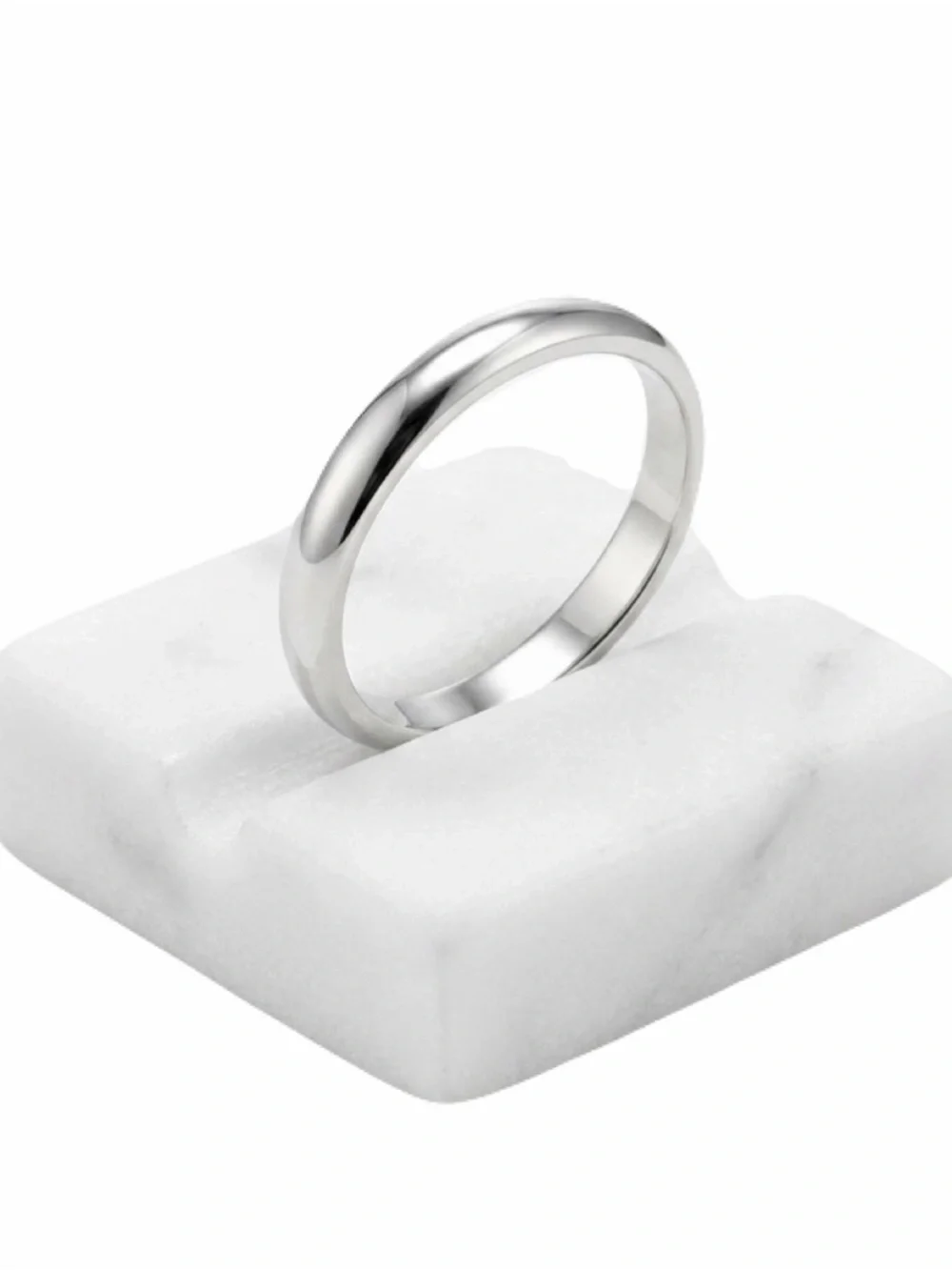 New Gun Metal Sterling Silver Court Thin Polished Classic 2mm Wedding Ring